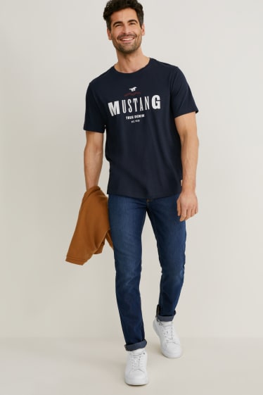 Bărbați - MUSTANG - tricou - albastru închis