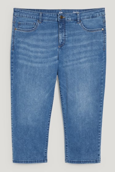 Damen - Capri Jeans - jeans-blau