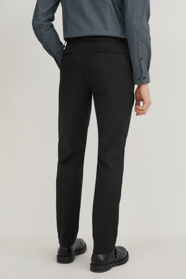 Hommes - Pantalon de costume - coupe droite - LYCRA® - noir