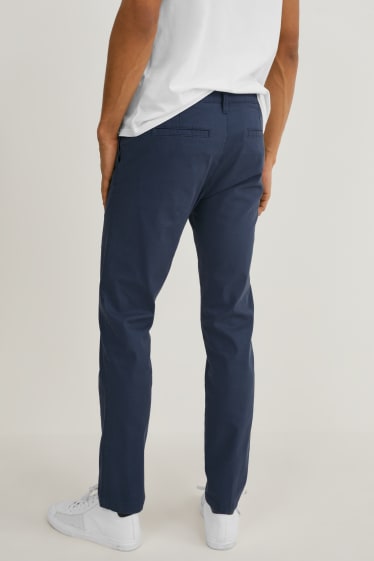 Men - Chinos - slim fit - LYCRA® - dark blue