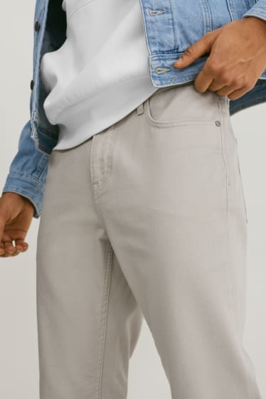 Pánské - Kalhoty - Regular Fit - tmavošedá