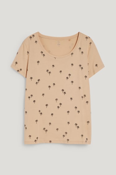 Damen - T-Shirt - beige