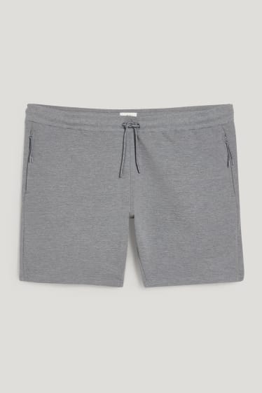 Uomo XL - Shorts di felpa - grigio