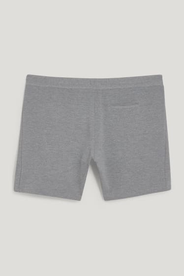Uomo XL - Shorts di felpa - grigio