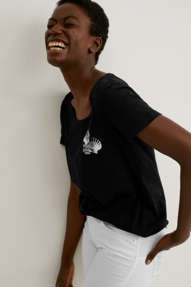 Damen - T-Shirt - schwarz