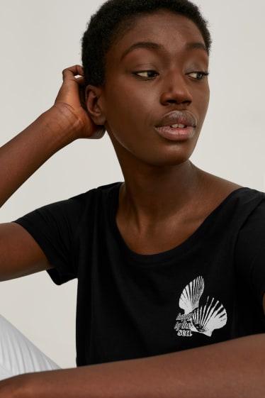 Damen - T-Shirt - schwarz