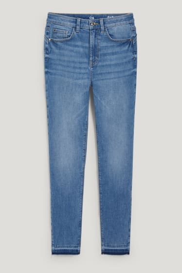 Donna - Skinny jeans - a vita alta - jeans modellanti - jeans blu