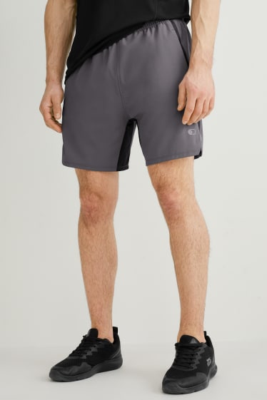 Hombre - Shorts funcionales - Flex - LYCRA® - gris