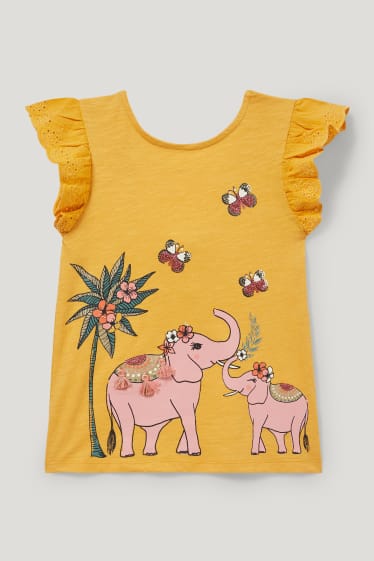 Filles - T-shirt - abricot