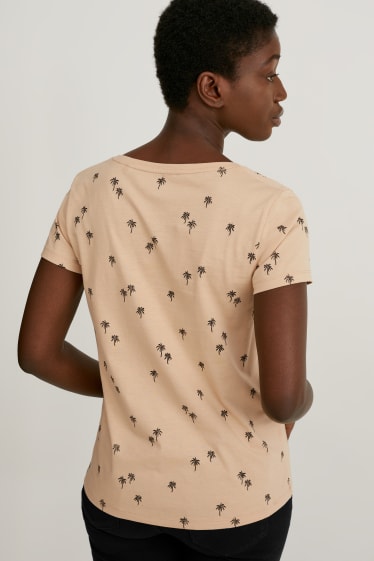 Damen - T-Shirt - beige