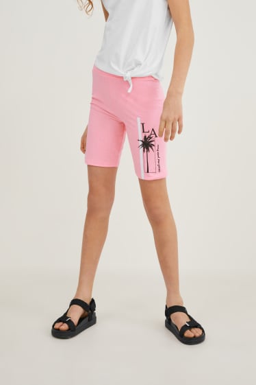 Kids Girls - Multipack of 5 - cycling shorts - black