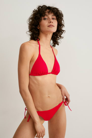 Dames - Bikinibroekje - low waist - rood