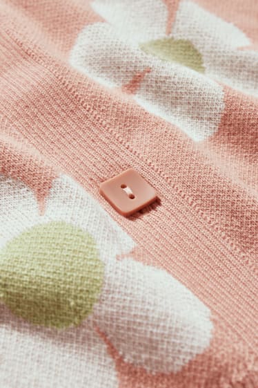 Clockhouse Girls - CLOCKHOUSE - Strickjacke - geblümt - rosa