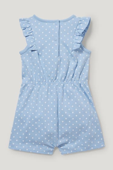 Baby Girls - Miffy - Baby-Jumpsuit - gepunktet - blau