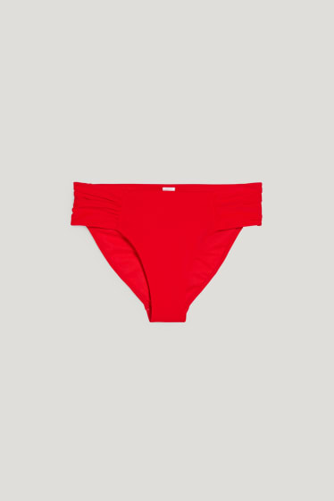 Dámské - Spodní díl bikin - mid waist - červená