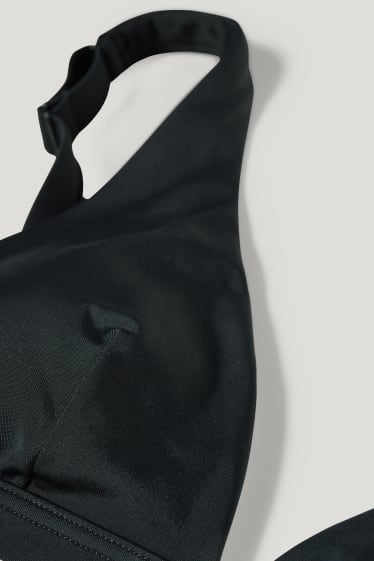 Women - Bikini top - triangle - padded - black