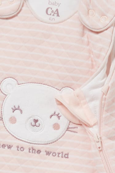 Baby Girls - Baby-slaapzak - gestreept - roze