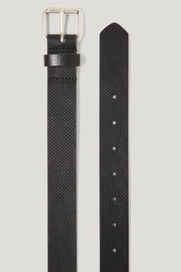 Cinturón - polipiel - negro