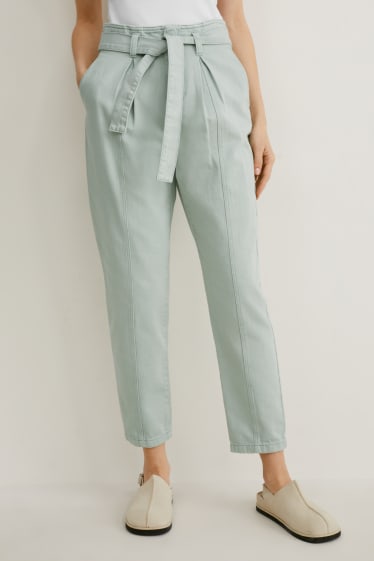 Damen - Mom Jeans - hellgrün