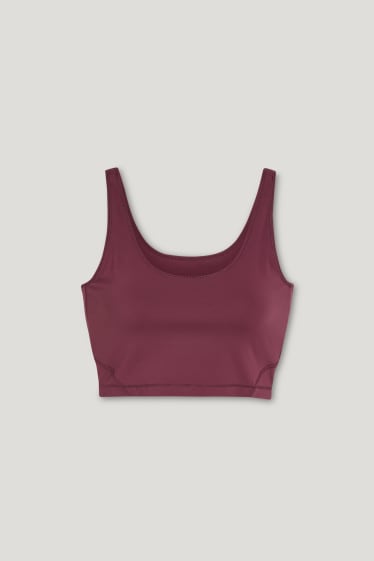 Damen - Funktions-BH - wattiert - 4 Way Stretch - lila