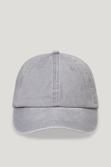 Herren - Cap - jeans-hellgrau