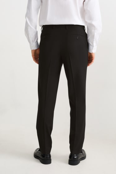 Pánské - Oblekové kalhoty - regular fit - Flex - LYCRA® - černá