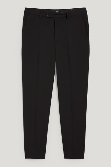 Hombre - Pantalón de vestir - regular fit - Flex - LYCRA® - negro