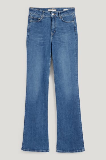 Damen - Premium Denim by C&A - Flare Jeans - High Waist - jeans-hellblau