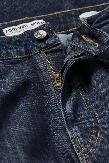 Donna - Made in UE - straight jeans - a vita alta - cotone biologico - jeans blu