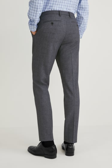 Hommes - Pantalon de costume - coupe slim - Flex - LYCRA® - gris foncé