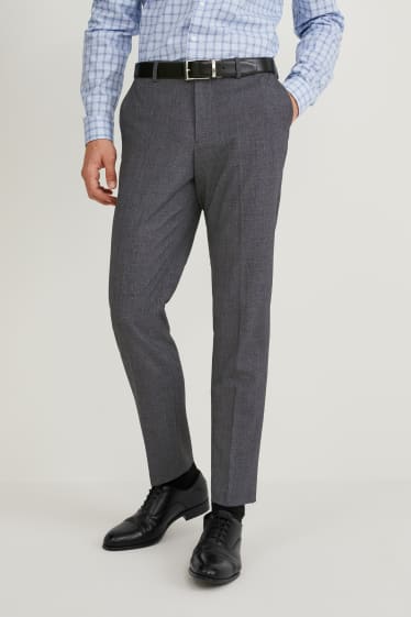 Hommes - Pantalon de costume - coupe slim - Flex - LYCRA® - gris foncé