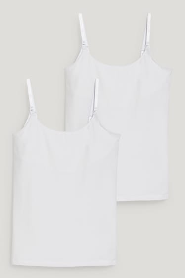 Damen - Multipack 2er - Still-Top - weiß