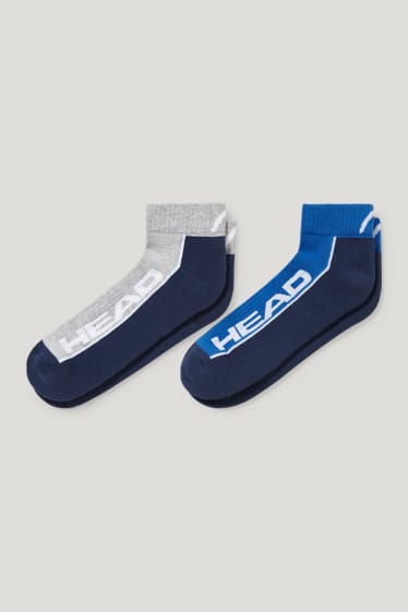 Herren - HEAD - Multipack 2er - Sport-Kurzsocken - grau / dunkelblau