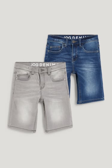 Garçons - Lot de 2 - shorts en jean - jog denim - jean bleu