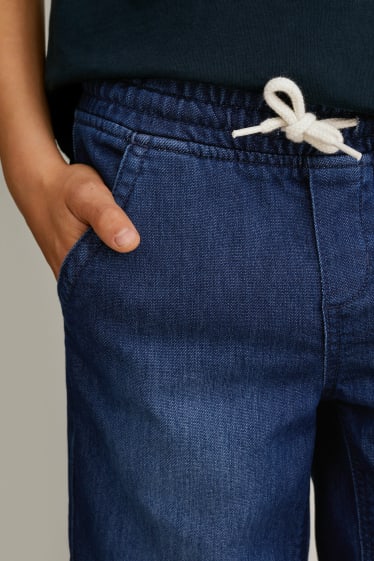 Băieți - Multipack 3 buc. - pantaloni scurți denim - denim-albastru