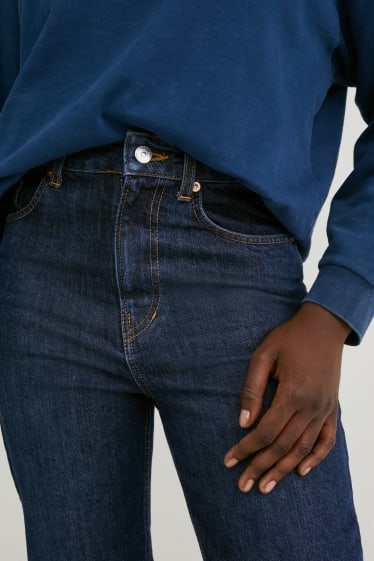 Femei - Premium Denim by C&A - straight jeans - high waist - denim-albastru