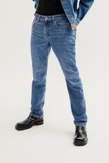 Heren - Made in EU - straight jeans - biokatoen - jeansblauw