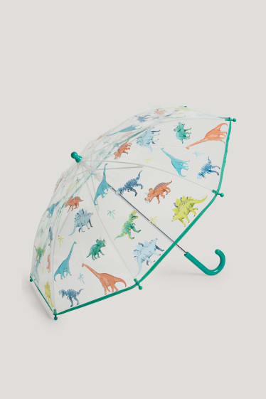 Batolata chlapci - Motiv dinosaura - deštník - zelená