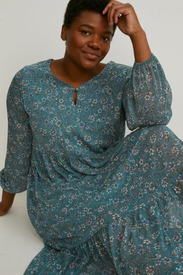 Women - Dress - floral - green