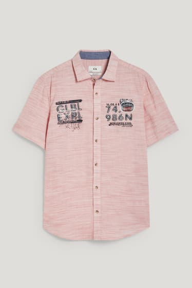 Herren - Hemd - Regular Fit - Kent - rosa