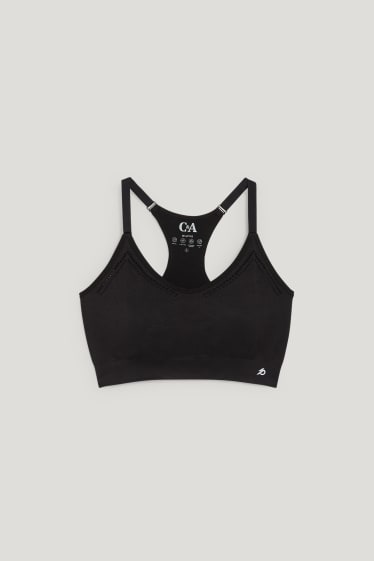 Dona - Sostenidors tècnics - enconxats - running - 4 Way Stretch - negre