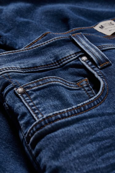 Men - MUSTANG - denim shorts - Chicago - denim-blue