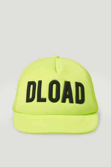 Bambini: - Cappellino da baseball - giallo fluorescente