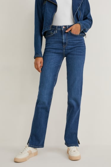 Dámské - Straight jeans - high waist - džíny - modré