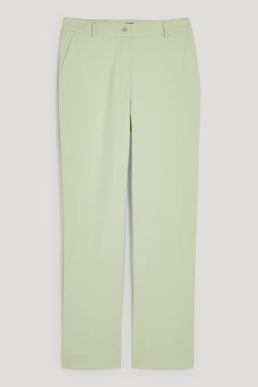 Dámské - Business kalhoty - straight fit - mátově zelená
