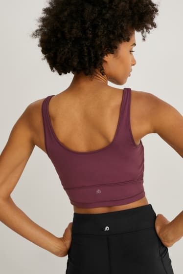 Women - Sports bra - padded - 4 Way Stretch - purple