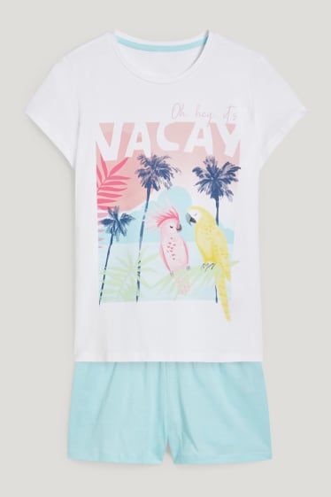 Kids Girls - Short pyjamas - 2 piece - white