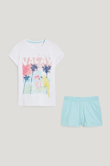 Kids Girls - Short pyjamas - 2 piece - white