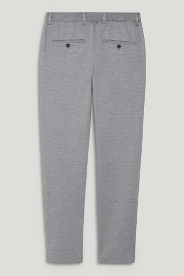 Herren - Anzughose - Slim Fit - Flex - LYCRA® - grau-melange