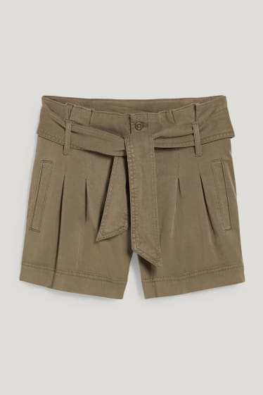 Dames - Zwangerschapsshorts - donkergroen